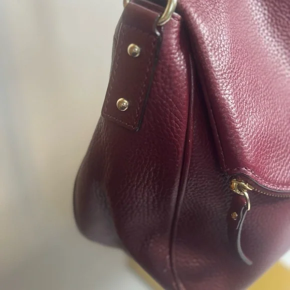Kate Spade Jackson Medium Flap Shoulder Bag in Cherrywood/Merlot - Picture 5 of 13